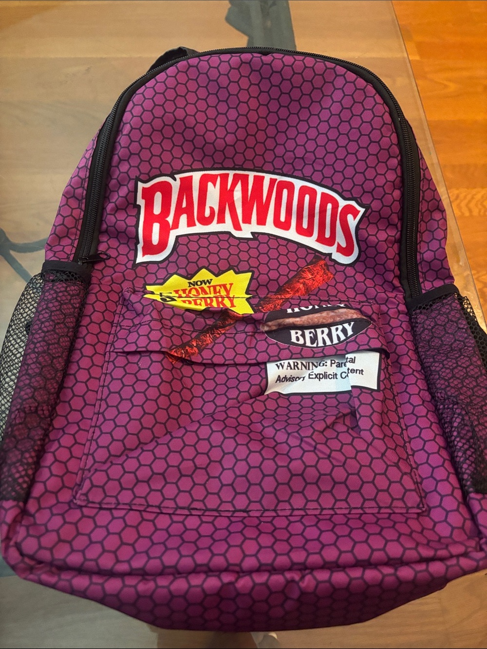 Backwoods Berry Purple Backpack - Bold Graphic Daypack